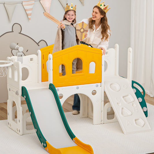 10-in-1 Kids Slide Playset